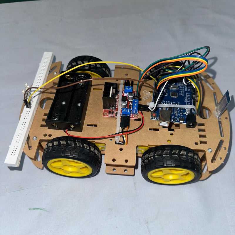 Bluetooth Controlled Arduino RC Car – 4WD Robotics Kit